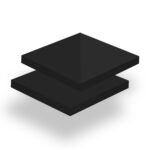 Plexiglasplatte BLACK, 8 mm, schwarz