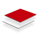 ALU KOMPOZITNA PLOŠČA, 3mm, rdeča mat / bela mat
