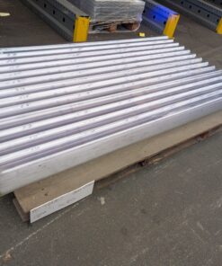 polikarbonatna trapezna kritina, 0,8 mm, prozorna, 100x200cm