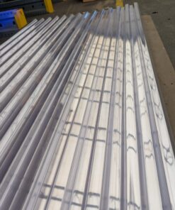polikarbonatna trapezna kritina, 0,8 mm, prozorna, 100x200cm