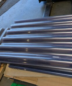 PVC valovite plošče, prozorne, veliki val, 92x125cm