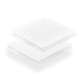 LEXAN multilayer polycarbonate panel, 10 mm, 2×UV, milky/opal