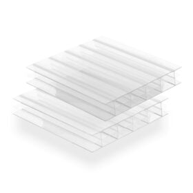 Mehrschichtige Polycarbonatplatte, STANDARD, 16 mm, 1×UV, transparent
