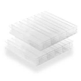LEXAN multilayer polycarbonate panel, 16 mm, X structure 2×UV, transparent