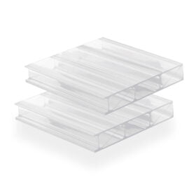 PREMIUM Mehrschicht-Polycarbonatplatte, 16 mm, 2×UV, transparent